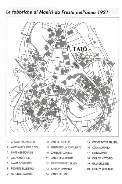 Mappa delle fabbriche di manici da frusta nel 2021